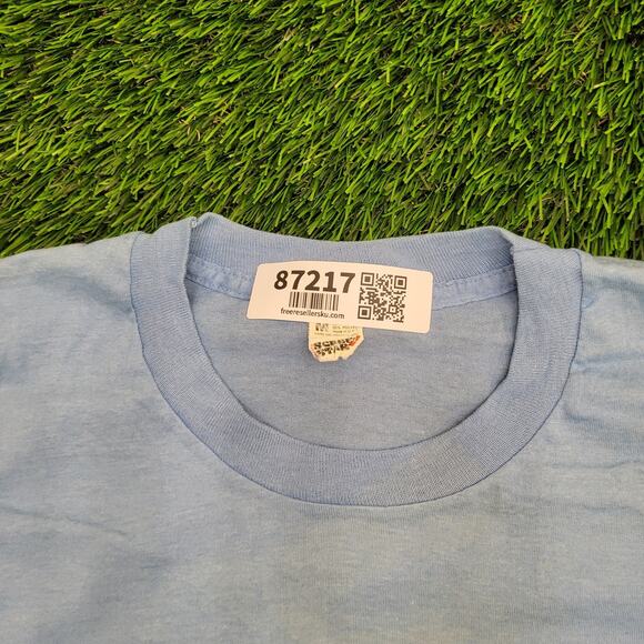 Vintage 80s Screen-Stars Shirt S/M 17x24 Cropped Logo USA - Picture 9 of 13